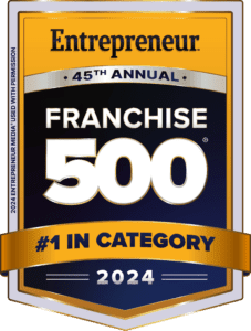 Entrepreneur's # 1 ranked franchise in category badge 2024